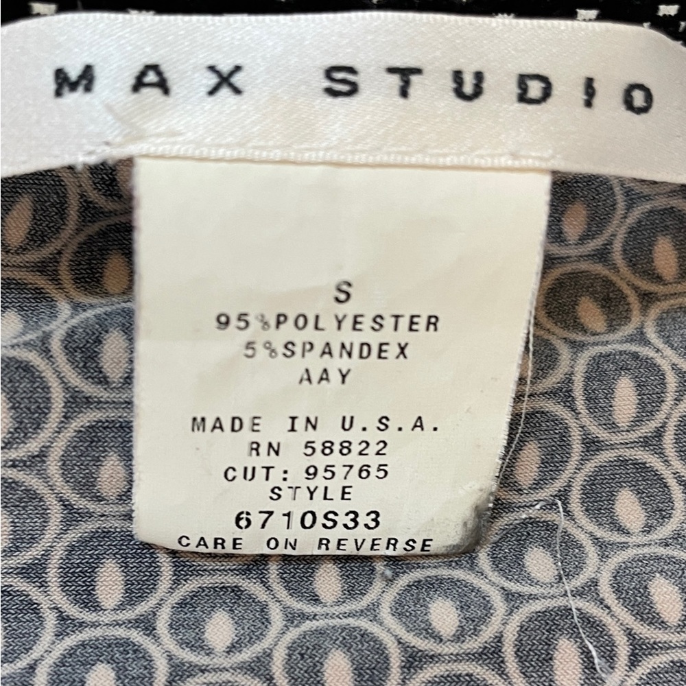 Max Studio Black Top Elastic Cuff Small - Picture 6 of 11